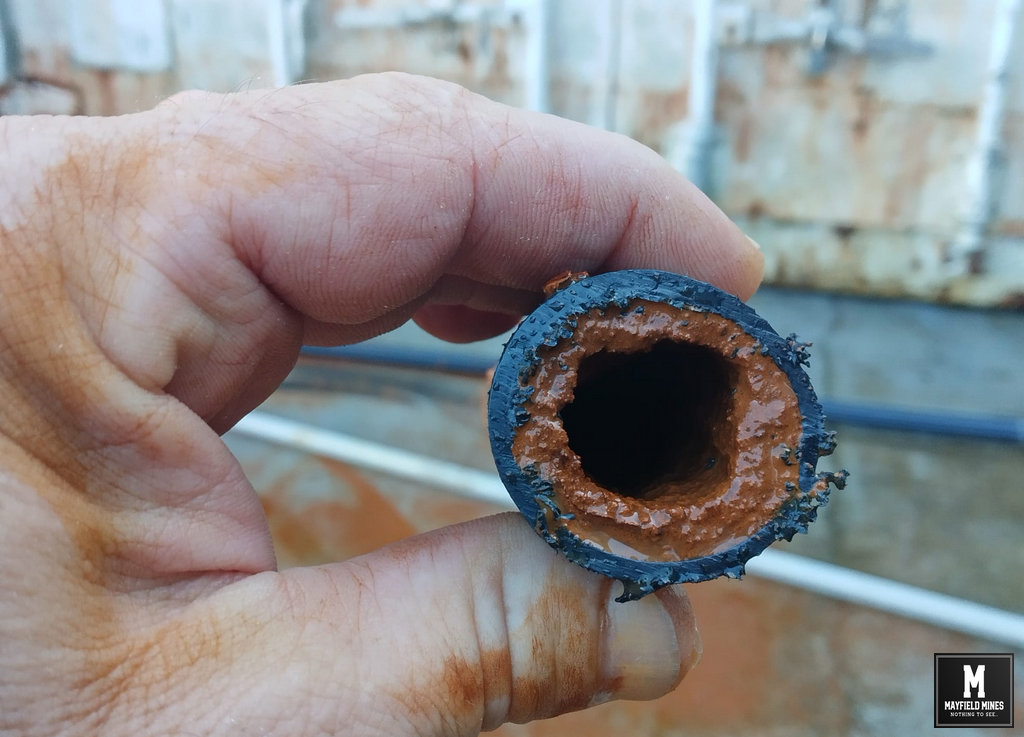 Mine Water Staining Pipe