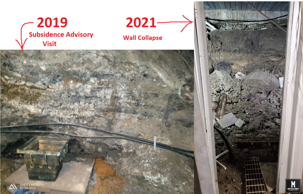 38 Maitland Road Wall Subsidence Comparison