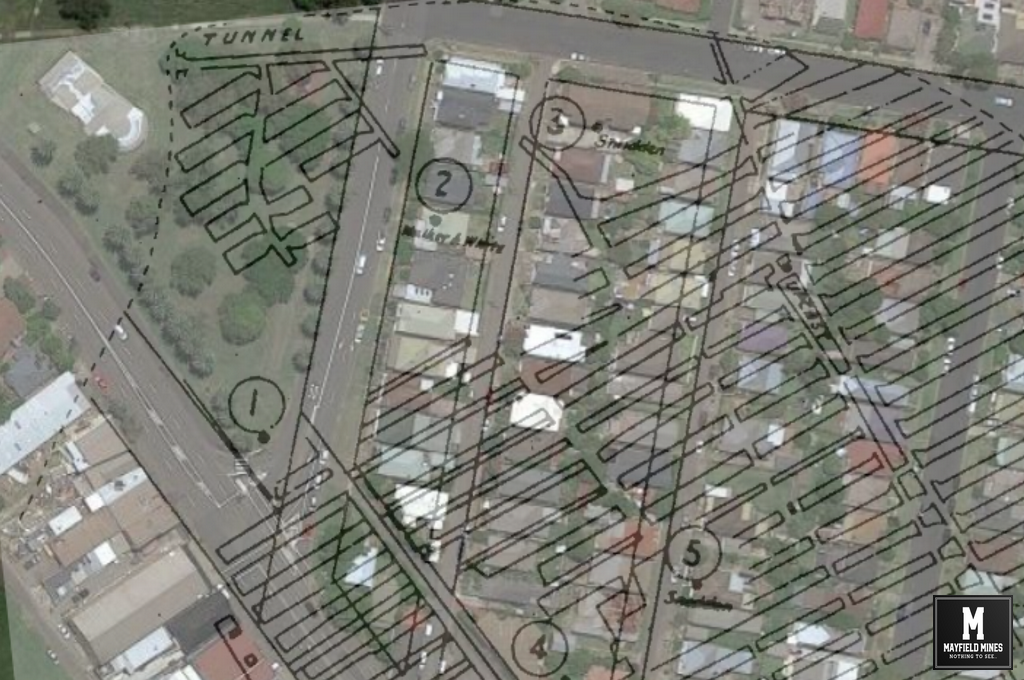 Mayfield Mine Map 1886