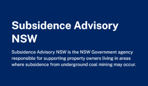 Subsidence Advisory NSW